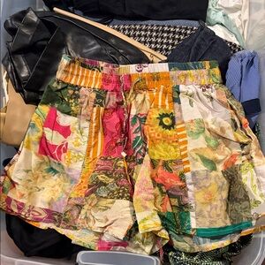 Alemais Vibrant Floral High Waist Shorts